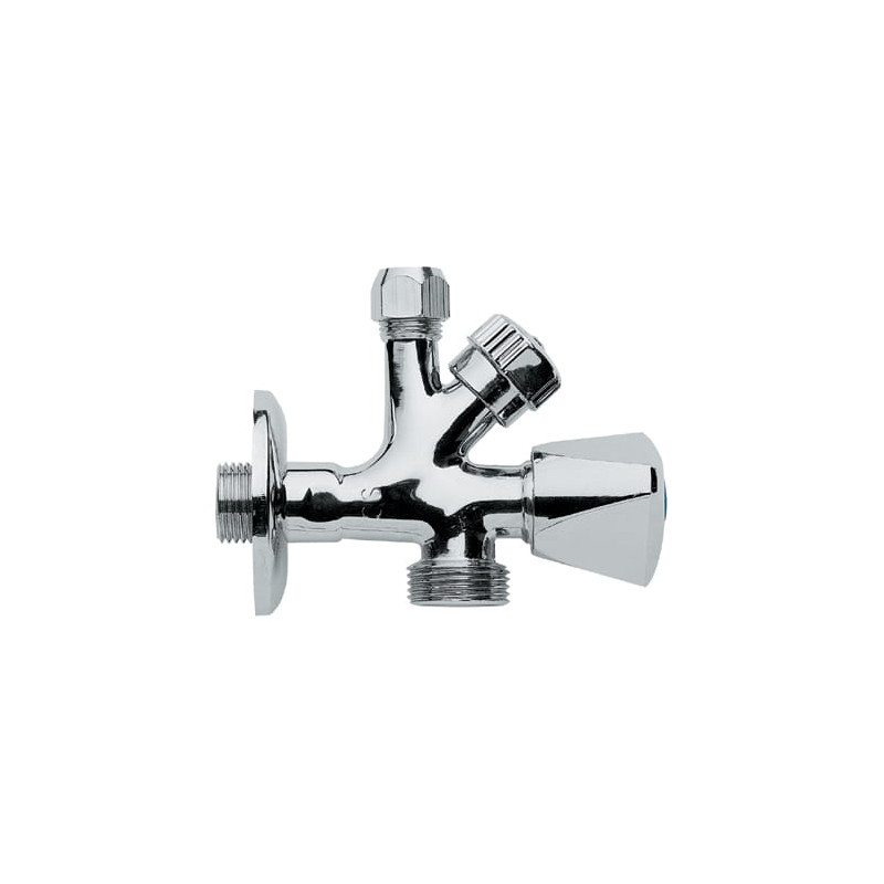 Zawór  1/2"x3/4"x3/8"kombinowany/DIAMOND